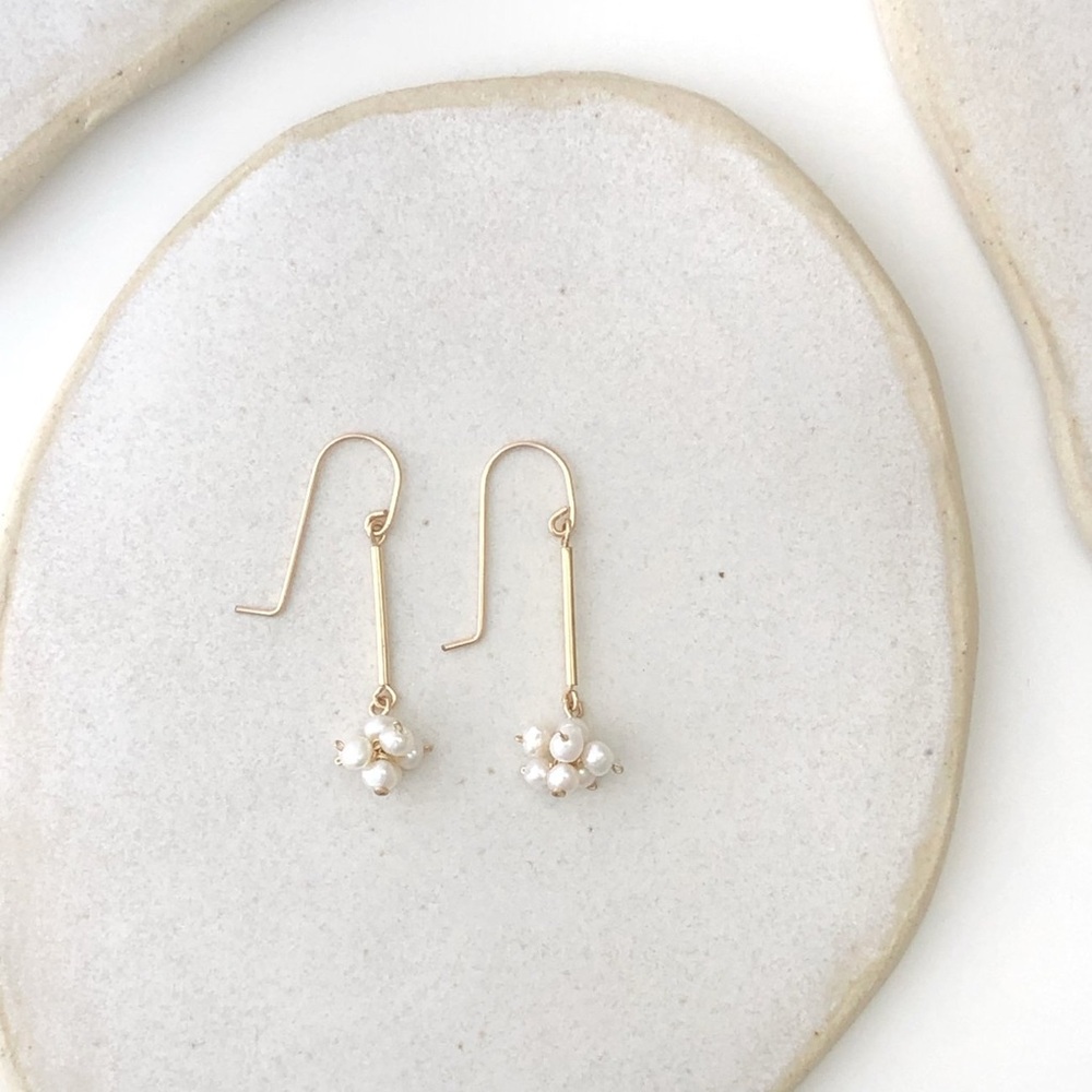 baby cloud earrings (14kt gold filled)